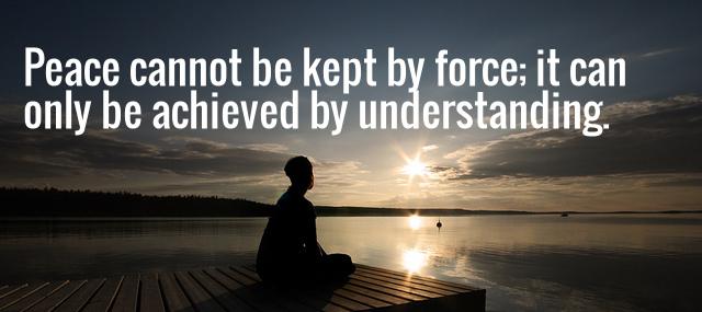 Quotation Albert Einstein Peace cannot be kept by force it can only be Quotes