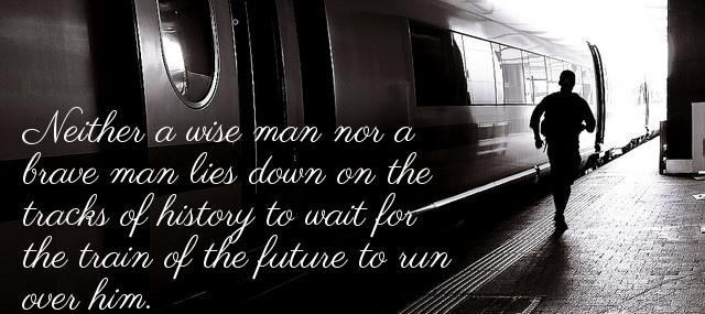 Quotation Dwight D Eisenhower Neither a wise man nor a brave man lies down Quotes