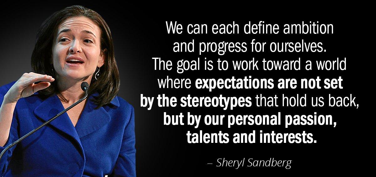 Quotation Sheryl Sandberg We can each define ambition and progress for ourselves The Quotes