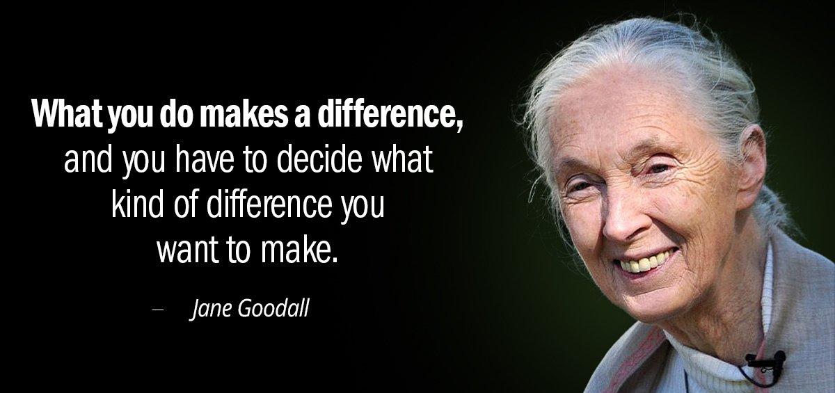 Quotation Jane Goodall What you do makes a difference and you have to Quotes