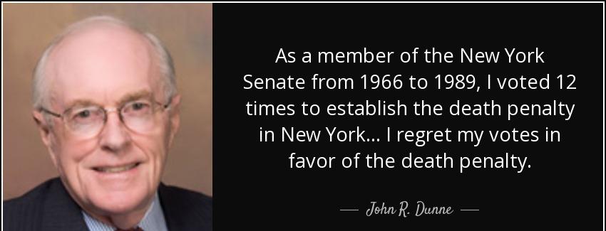 quote as a member of the new york senate from 1966 to 1989 i voted 12 times to establish the john r dunne Quotes