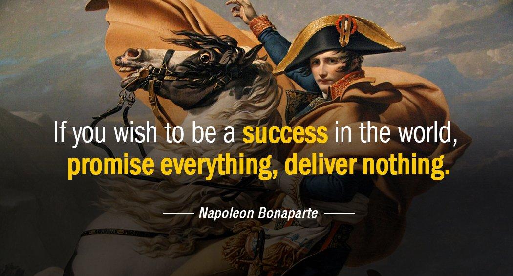 Quotation Napoleon Bonaparte If you wish to be a success in the world Quotes
