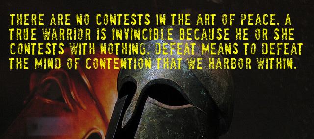 Quotation Morihei Ueshiba There are no contests in the Art of Peace A Quotes