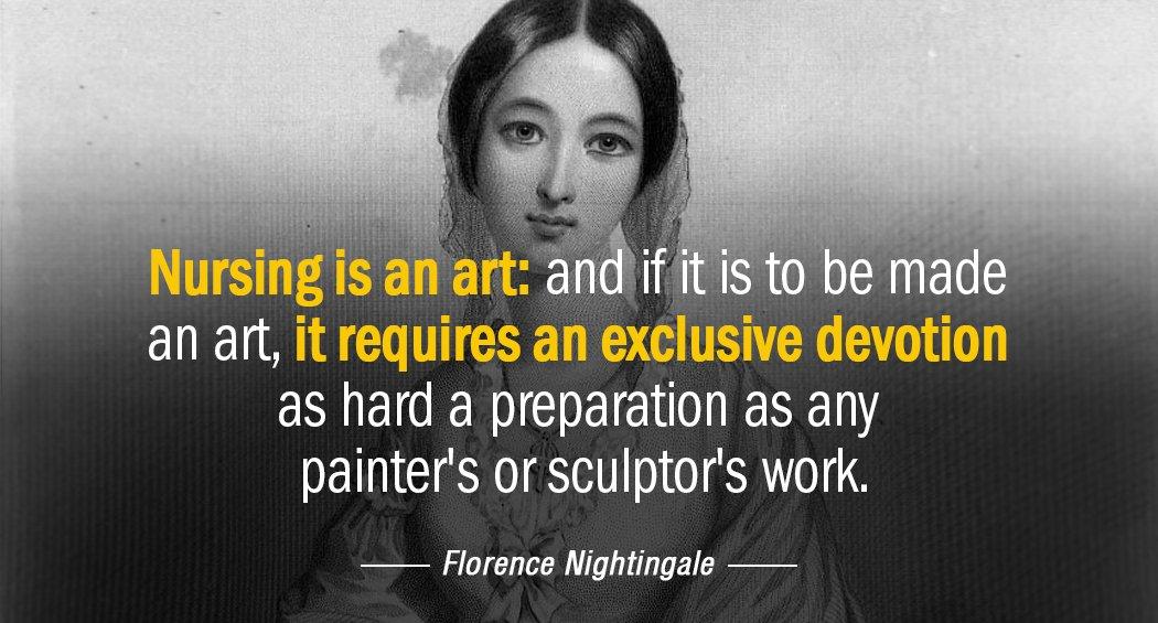 Quotation Florence Nightingale Nursing is an art and if it is to be Quotes