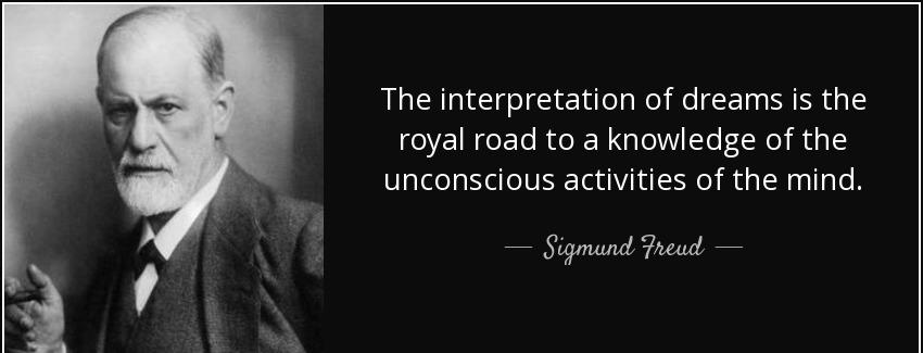 quote the interpretation of dreams is the royal road to a knowledge of the unconscious activities sigmund freud Quotes