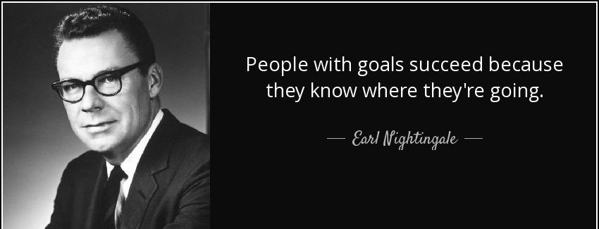 quote people with goals succeed because they know where they re going earl nightingale Quotes