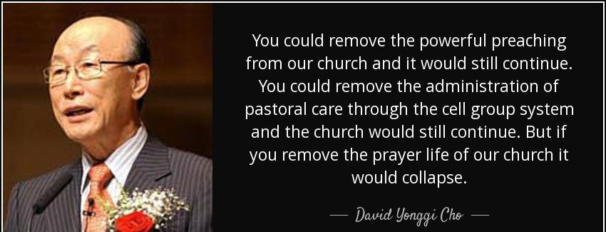 quote you could remove the powerful preaching from our church and it would still continue david yonggi cho Quotes