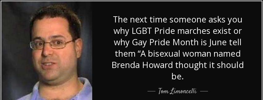 quote the next time someone asks you why lgbt pride marches exist or why gay pride month is tom limoncelli Quotes