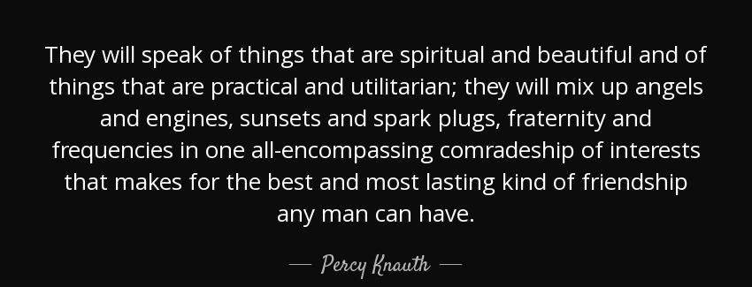 quote they will speak of things that are spiritual and beautiful and of things that are practical percy knauth Quotes