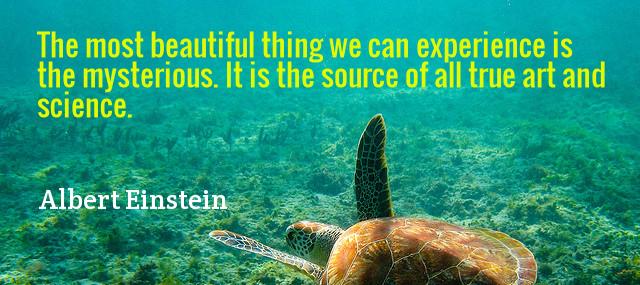 Quotation Albert Einstein The most beautiful thing we can experience is the mysterious Quotes