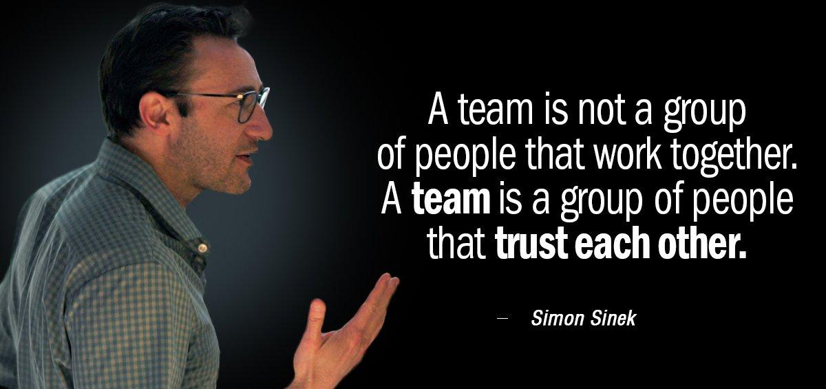 Quotation Simon Sinek A team is not a group of people that work Quotes