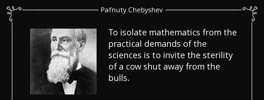 quote to isolate mathematics from the practical demands of the sciences is to invite the sterility pafnuty chebyshev Quotes