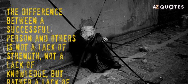 Quotation Vince Lombardi The difference between a successful person and others is not Quotes