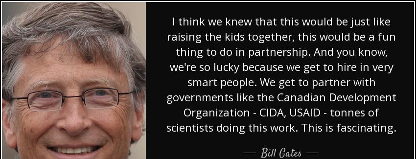 quote i think we knew that this would be just like raising the kids together this would be bill gates Quotes