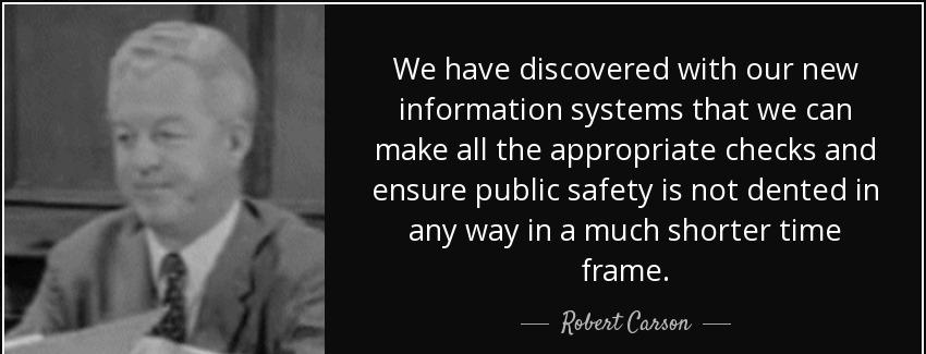 quote we have discovered with our new information systems that we can make all the appropriate robert carson Quotes