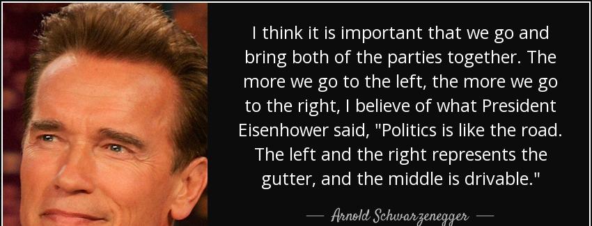 quote i think it is important that we go and bring both of the parties together the more we arnold schwarzenegger Quotes