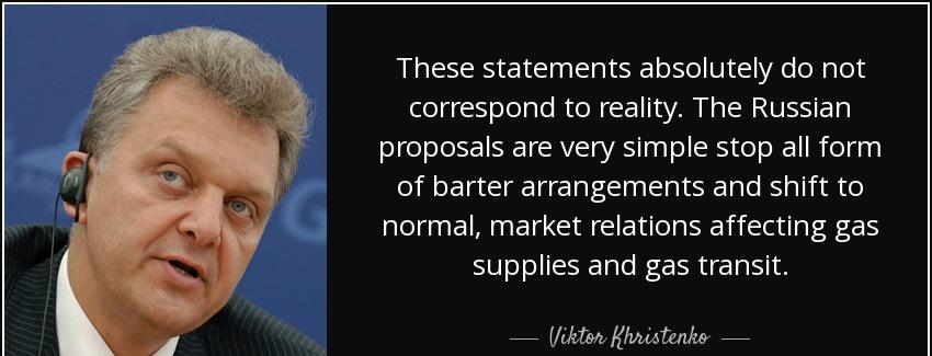 quote these statements absolutely do not correspond to reality the russian proposals are very viktor khristenko Quotes