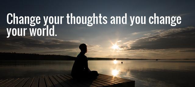 Quotation Norman Vincent Peale Change your thoughts and you change your world Quotes