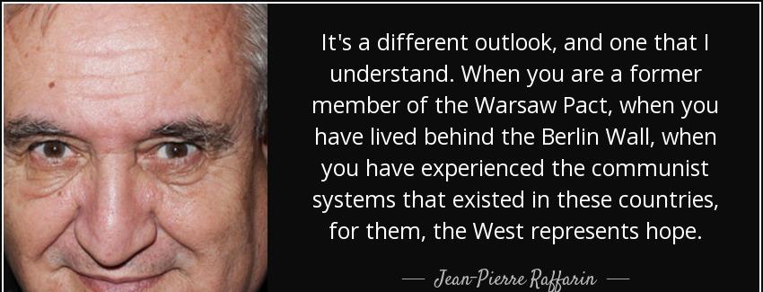 quote it s a different outlook and one that i understand when you are a former member of the jean pierre raffarin Quotes