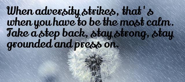 Quotation LL Cool J When adversity strikes that s when you have to be Quotes