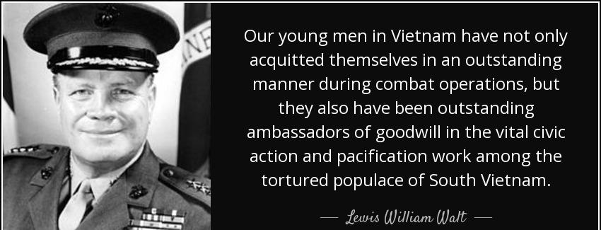 quote our young men in vietnam have not only acquitted themselves in an outstanding manner lewis william walt Quotes