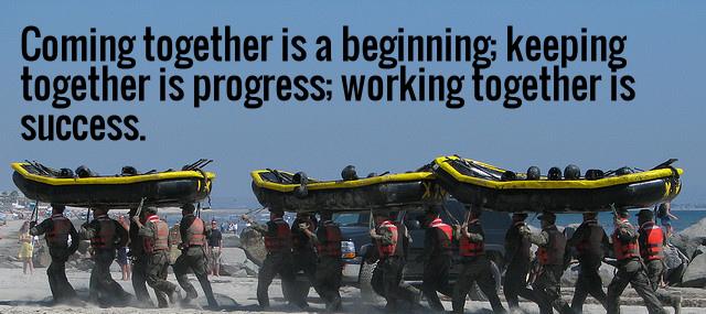 Quotation Henry Ford Coming together is a beginning keeping together is progress working Quotes