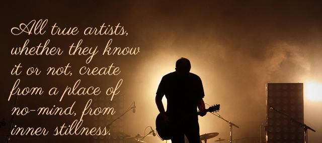 Quotation Eckhart Tolle All true artists whether they know it or not create Quotes