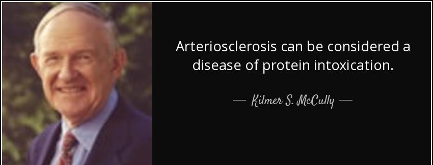 quote arteriosclerosis can be considered a disease of protein intoxication kilmer s mccully Quotes