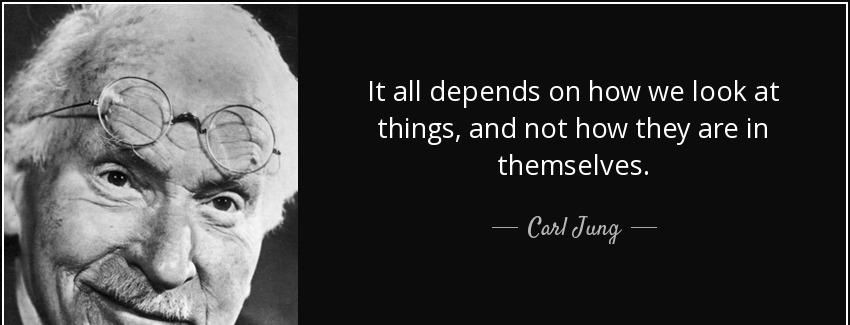 quote it all depends on how we look at things and not how they are in themselves carl jung Quotes