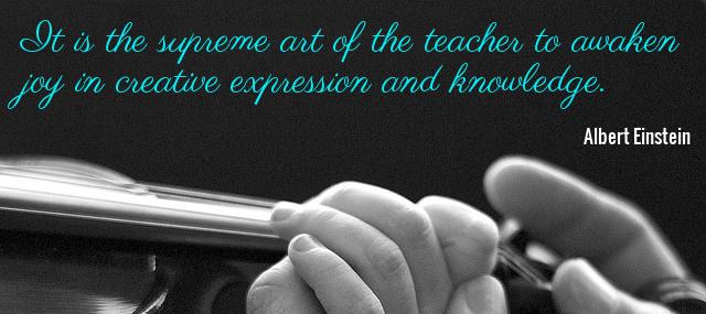 Quotation Albert Einstein It is the supreme art of the teacher to awaken Quotes