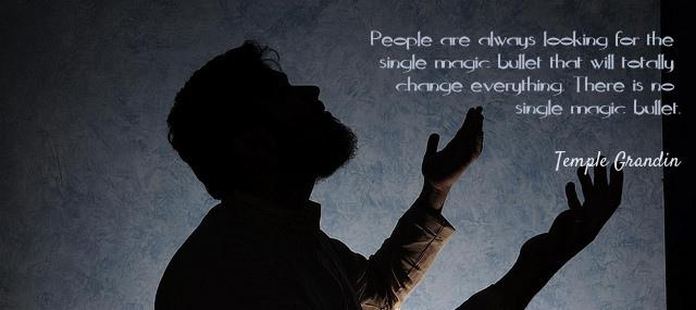 Quotation Temple Grandin People are always looking for the single magic bullet that Quotes