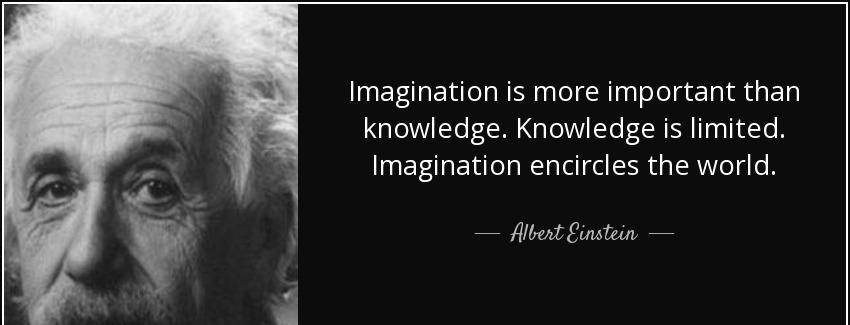 quote imagination is more important than knowledge knowledge is limited imagination encircles albert einstein Quotes