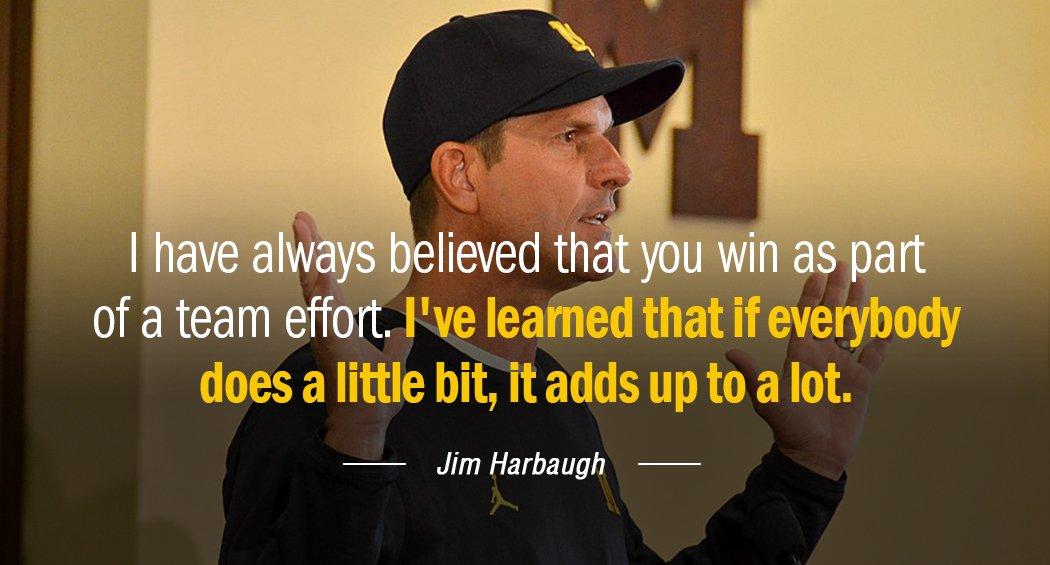 Quotation Jim Harbaugh I have always believed that you win as part of Quotes