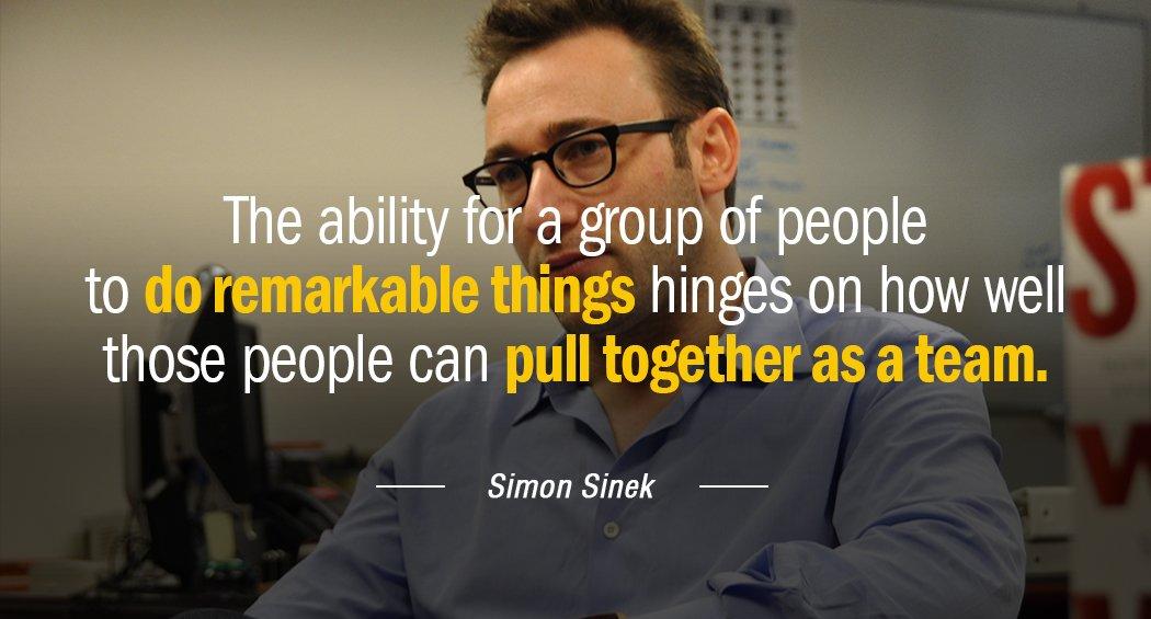 Quotation Simon Sinek The ability for a group of people to do remarkable Quotes