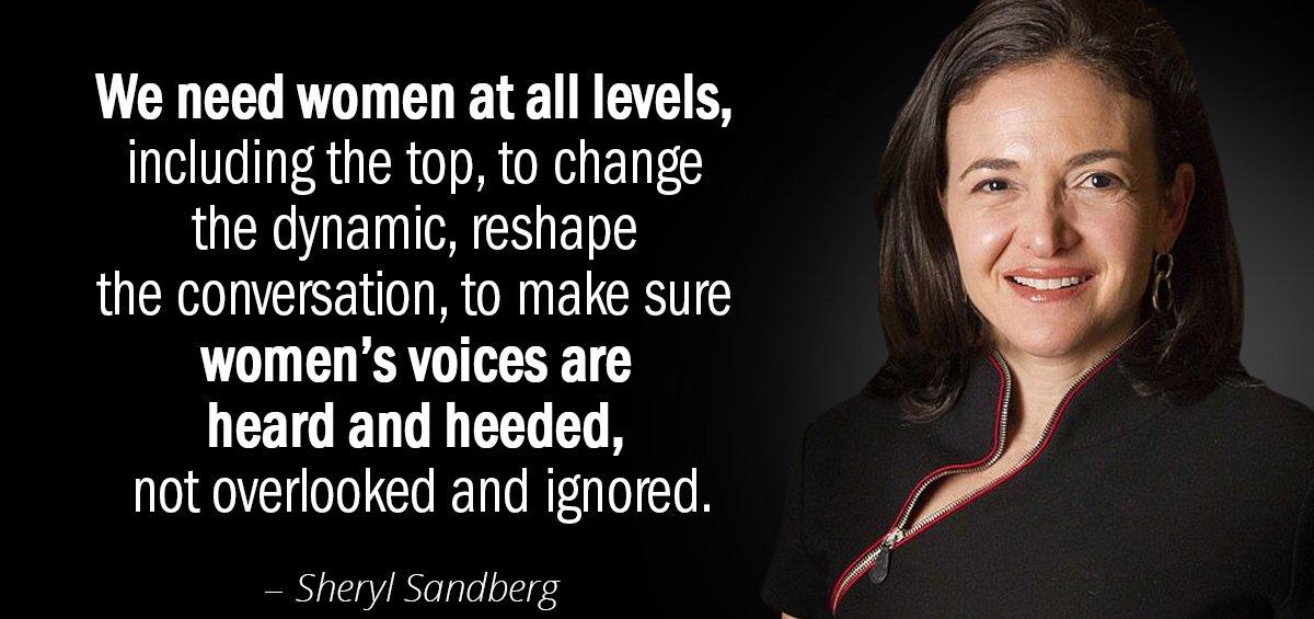 Quotation Sheryl Sandberg We need women at all levels including the top to Quotes