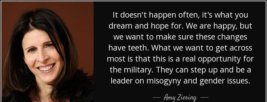 quote it doesn t happen often it s what you dream and hope for we are happy but we want to amy ziering Quotes