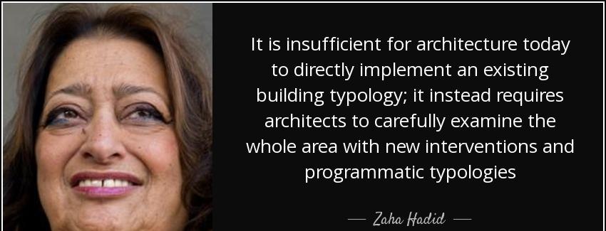 quote it is insufficient for architecture today to directly implement an existing building zaha hadid Quotes