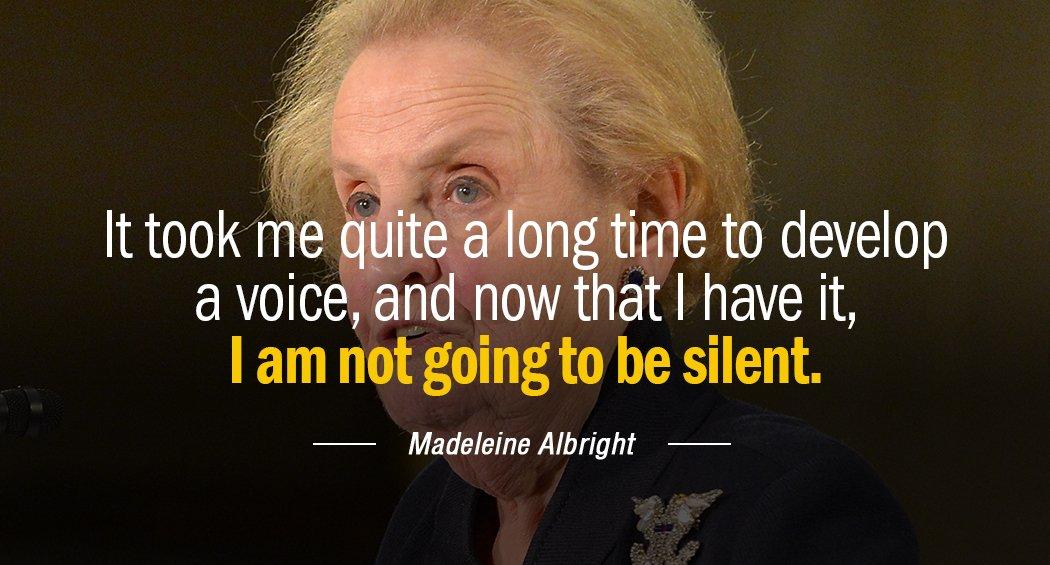 Quotation Madeleine Albright It took me quite a long time to develop a Quotes