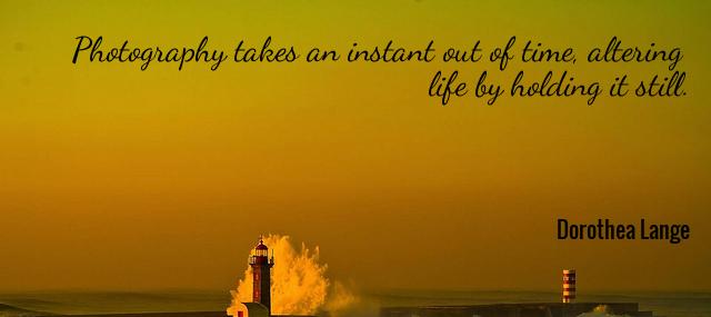 Quotation Dorothea Lange Photography takes an instant out of time altering life by Quotes