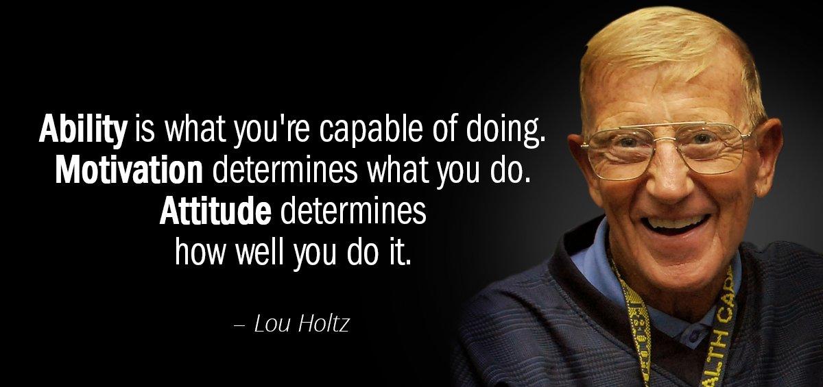 Quotation Lou Holtz Ability is what you re capable of doing Motivation determines Quotes