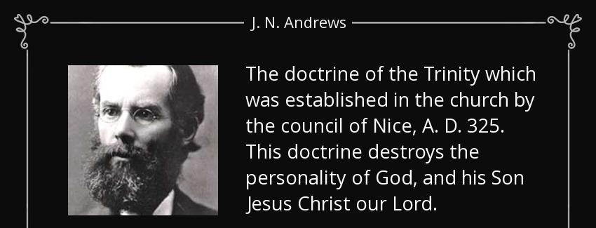 quote the doctrine of the trinity which was established in the church by the council of nice j n andrews Quotes