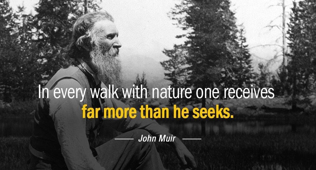 Quotation John Muir In every walk with nature one receives far more than Quotes