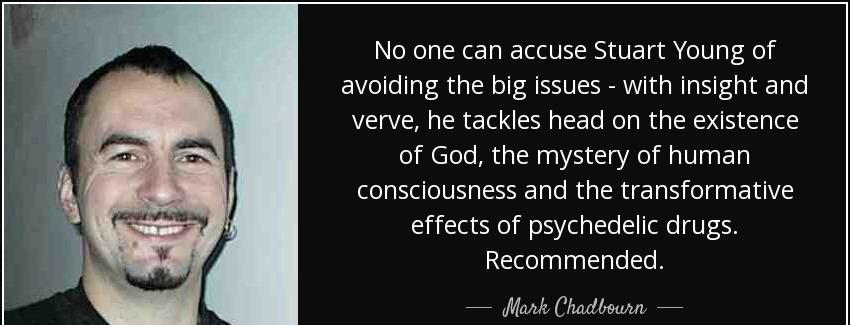 quote no one can accuse stuart young of avoiding the big issues with insight and verve he mark chadbourn Quotes