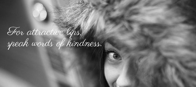 Quotation Audrey Hepburn For attractive lips speak words of kindness Quotes