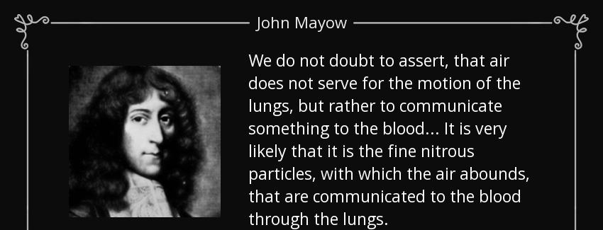quote we do not doubt to assert that air does not serve for the motion of the lungs but rather john mayow Quotes